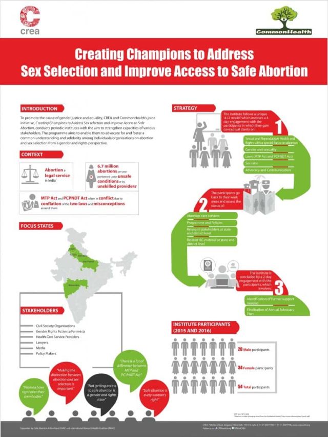 Creating Champions to Address Sex Selection and Improve Access to Safe Abortion