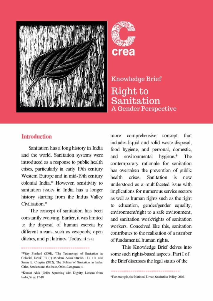 Right to Sanitation: A Gender Perspective