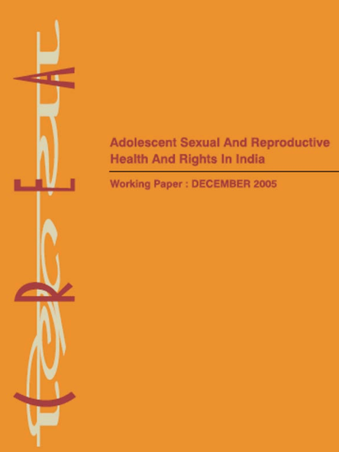 Adolescent Sexual and Reproductive Health and Rights in India