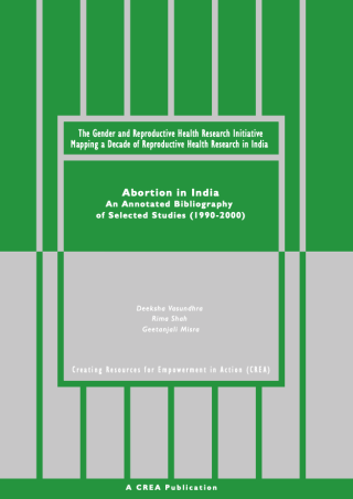 Abortion in India - an annotated bibliography 1990-2000