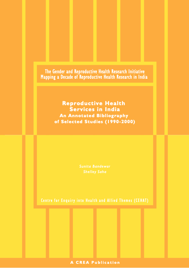 Reproductive Health Services - an annotated bibliography