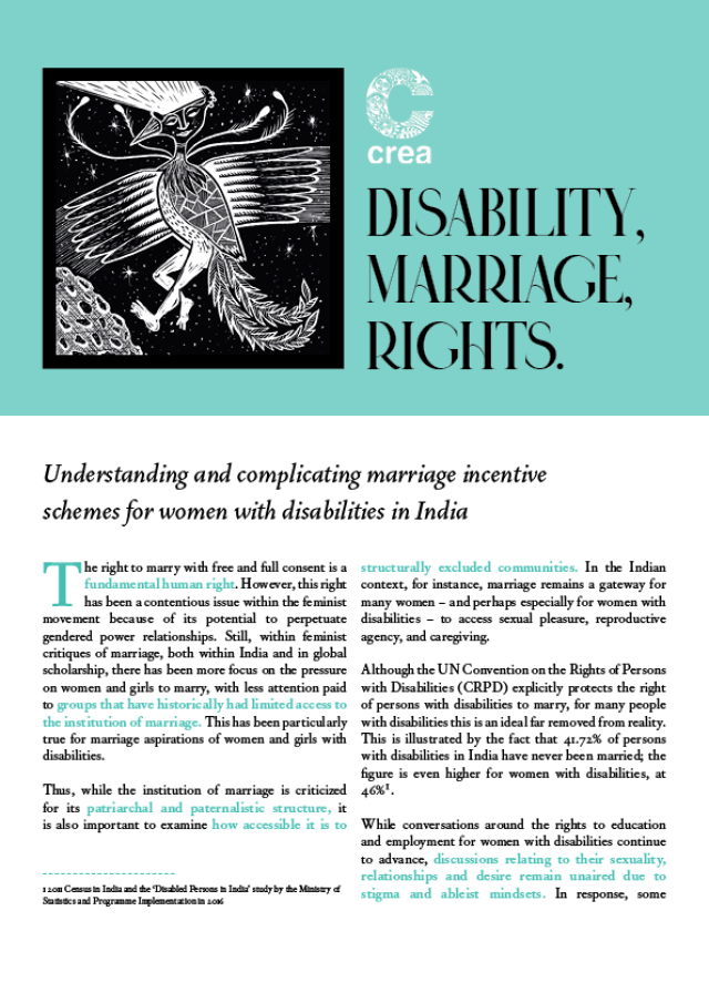 Disability, Marriage and Rights