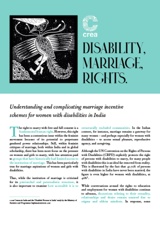 Disability, Marriage and Rights