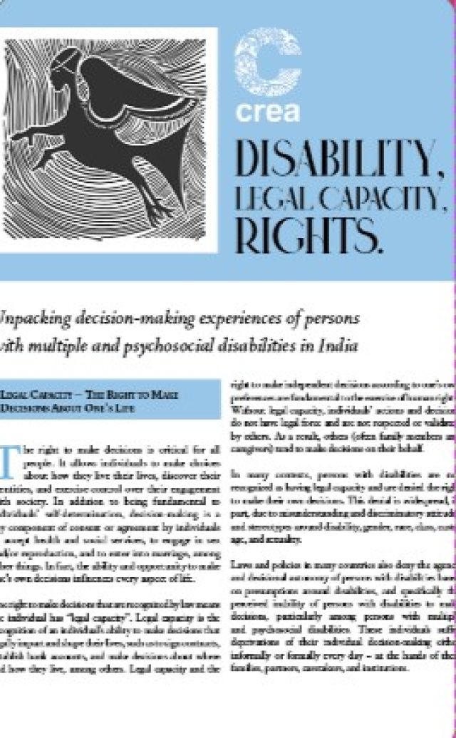 Disability, Legal Capacity, and Rights